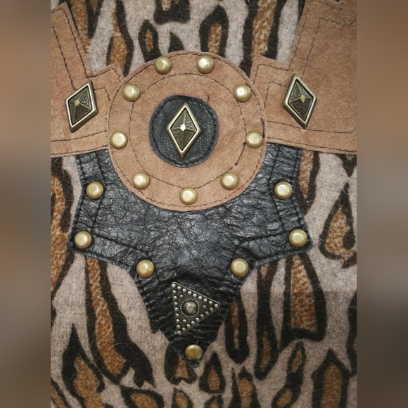 Italian Leopard print wool sweater S - Picture 9 of 9